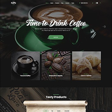 Thiết kế website quán Cafe, quán ăn